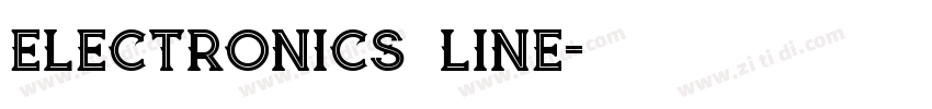 Electronics Line字体转换